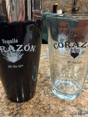 Corazon Glass and Stainless Steel Mixing Bowl Set - Clear & Silver